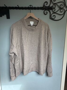 H&M Beaded Sweater XL